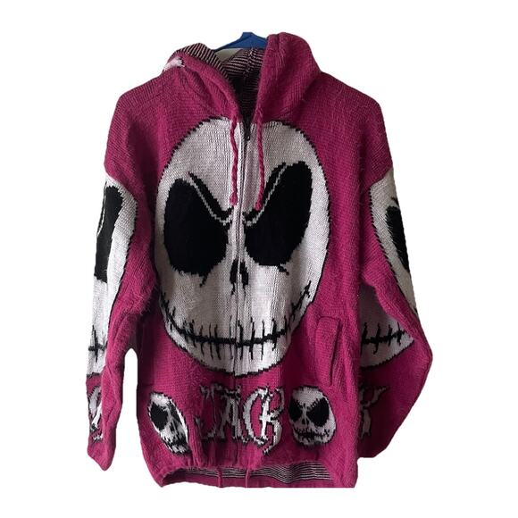 TEJIDOS RUMINAHUI Jack Skellington Hoodie Pink - Picture 5 of 15